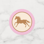 Cowgirl over Pony Cute 1st Birthday Party Theme Confetti (Kleine voorkant)