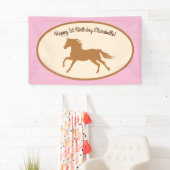 Cowgirl over Pony Cute 1st Birthday Party Theme Spandoek (Insitu)