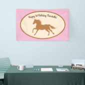 Cowgirl over Pony Cute 1st Birthday Party Theme Spandoek (Beurs)