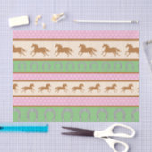 Cowgirl over Pony Cute 1st Birthday Party Theme Tissuepapier (Craft)