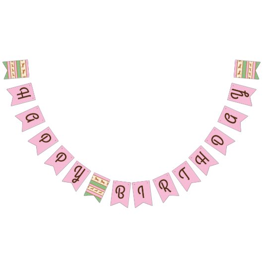 Cowgirl over Pony Cute 1st Birthday Party Theme Vlaggetjes (Alle)