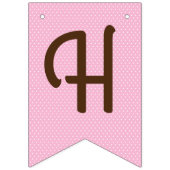 Cowgirl over Pony Cute 1st Birthday Party Theme Vlaggetjes (Tweede vlag)