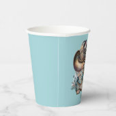 Cowgirl paard cowboylaarzen pet bloemig western papieren bekers (Rechts)