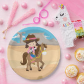 Cowgirl Papieren Bordje (Feest)