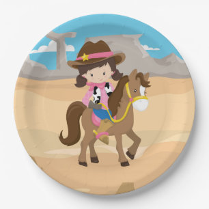 Cowgirl Papieren Bordje