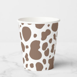 Cowgirl Party Cups | Koe print papieren bekers