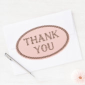 Cowgirl Party | Paarden | Dank u Oval Sticker (Envelop)