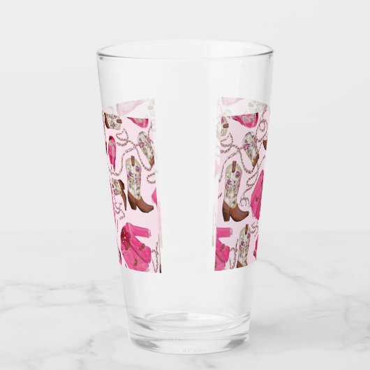 cowgirl pattern style glas (Links)