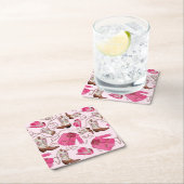 cowgirl pattern style kartonnen onderzetters (Insitu)