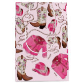 cowgirl pattern style medium cadeauzakje (Voorkant)
