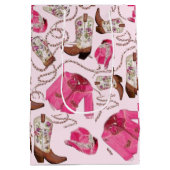 cowgirl pattern style medium cadeauzakje (Achterkant)