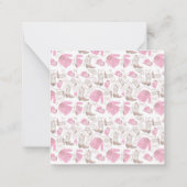 cowgirl pattern style notitiekaartje (Achterkant)