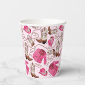 cowgirl pattern style papieren bekers (Achterkant)