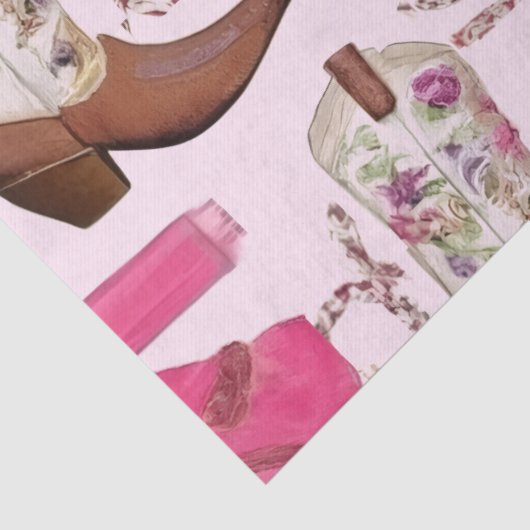 cowgirl pattern style tissuepapier (Detail)