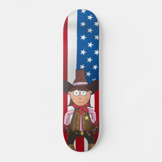 Cowgirl Persoonlijk Skateboard (Voorkant)
