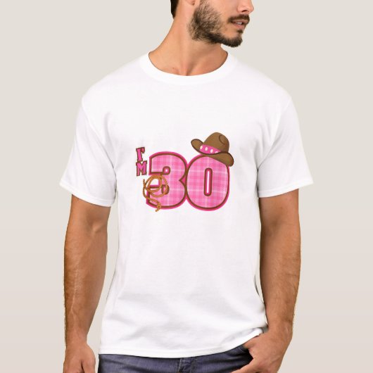 Cowgirl Pet 30ste verjaardag T-shirt (Voorkant)