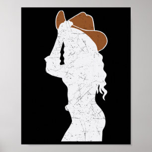 Cowgirl Pet Barrel Racing Horseback Riding Rodeo Poster