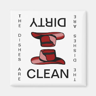 Cowgirl Pet Clean Dirty Dishwasher Magnet