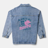 Cowgirl Pet Geef het mijn Roots de schuld Denim Jacket (Achterkant)
