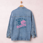 Cowgirl Pet Geef het mijn Roots de schuld Denim Jacket (Hangar)