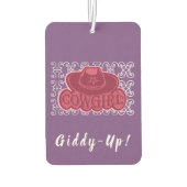 Cowgirl Pet Luchtverfrisser (Achterkant)