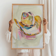 Cowgirl Pet Schilderij Decor, Westerne Ranch Paste