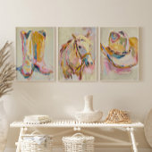 Cowgirl Pet Schilderij Decor, Westerne Ranch Paste Poster