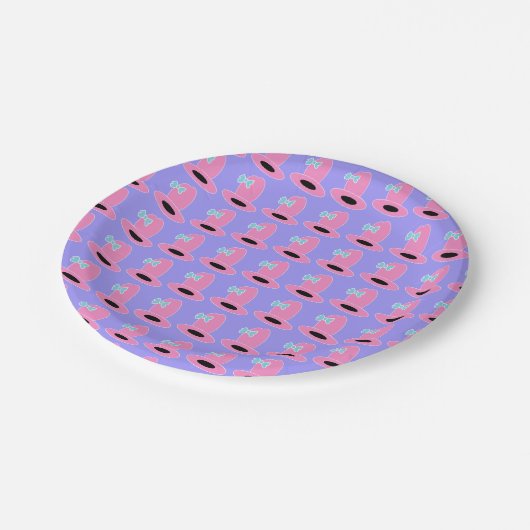 Cowgirl Pet Verjaardagsfeestje Papieren Bordje (Gekanteld)