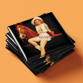 Cowgirl Pin-Up Magneet