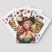  Cowgirl Pin-up Pokerkaarten (Achterkant)