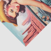  Cowgirl Pin Up Tissuepapier (Detail)