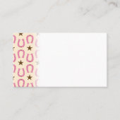 Cowgirl Pink Hoefijzer Sheriff Star Country Texas Plaatskaartje (Voorkant)