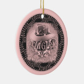 Cowgirl Pink Keramisch Ornament (Rechts)