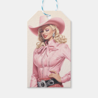  Cowgirl Pinup Gift Labels Cadeaulabel