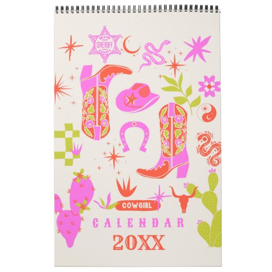 Cowgirl Planner Kalender (Hoes)
