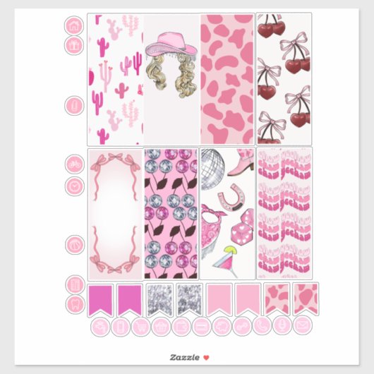 COWGIRL PLANNER STICKERS (Vel)