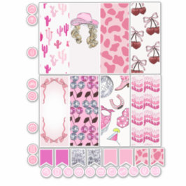 COWGIRL PLANNER STICKERS