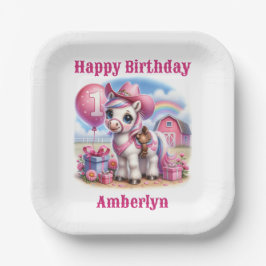 Cowgirl Pony 1-jarig Papieren Bordje