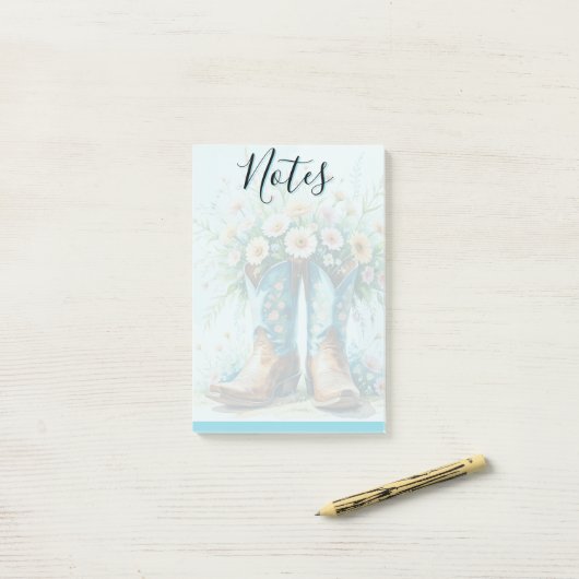 Cowgirl Post-It Notes 4 "x 6" | Briefpapier (Op bureau)