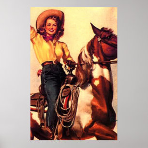  Cowgirl Poster