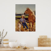  Cowgirl Poster (Keuken)