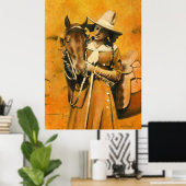  cowgirl print (Thuiskantoor)