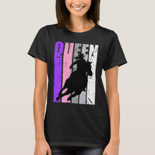 Cowgirl Queen Rodeo Women Barrel Racer Birthday Ri T-shirt