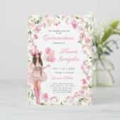 Cowgirl Quinceañera uitnodiging (Staand voorkant)