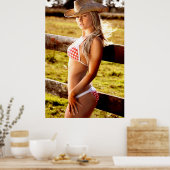 Cowgirl Ranch Poster (Keuken)