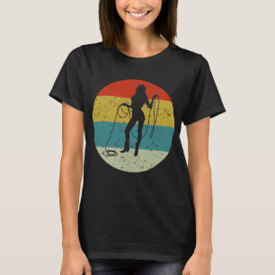 cowgirl retro  silhouette 70s t-shirt
