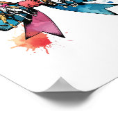 Cowgirl Riding Horse Coquette Bow Poster (Hoek)