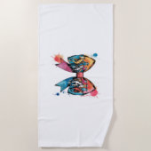 Cowgirl Riding Horse Coquette Bow Strandlaken (Voorkant)