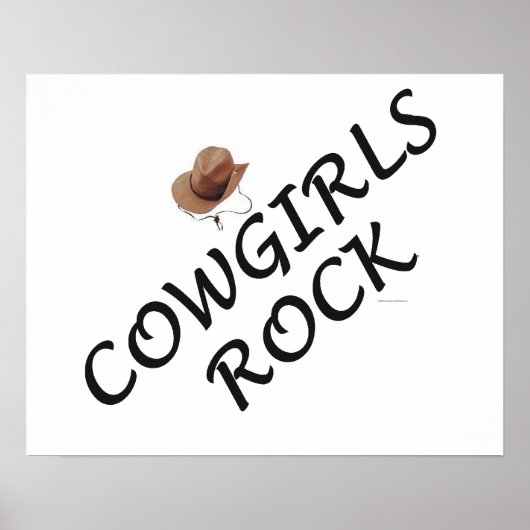 Cowgirl Rock Poster (Voorkant)