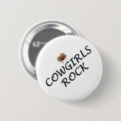 Cowgirl Rock Ronde Button 5,7 Cm (Voorkant /achterkant)